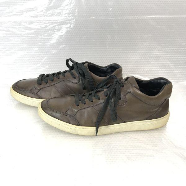 TOD’S Italské kožené tenisky 8 26.5-27.0 Hnědé(POUŽITÝ)