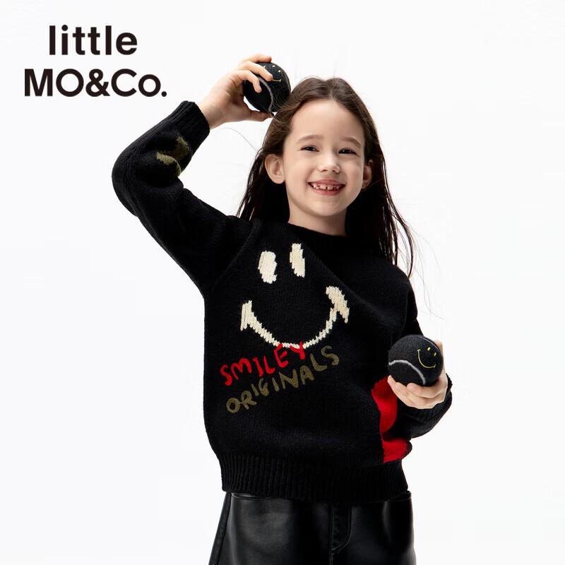 little MO&Co. Kids  2025 Winter Wool Blend Pullover Sweater 150
