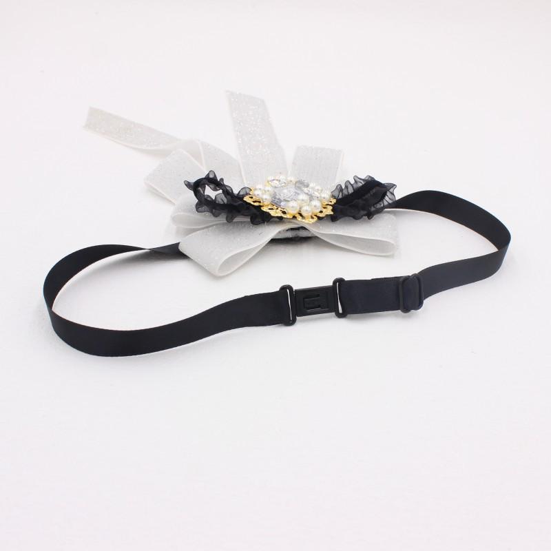 Starry Cat Rhinestone Bow Tie: Korean Style Sequin Stage Lapel Flower Collar Accessory TS258