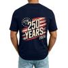Men V Neck Short Sleeve T Shirt with Independence Day Print Casual Loose Fit Top Pocket Design Comfortable Material