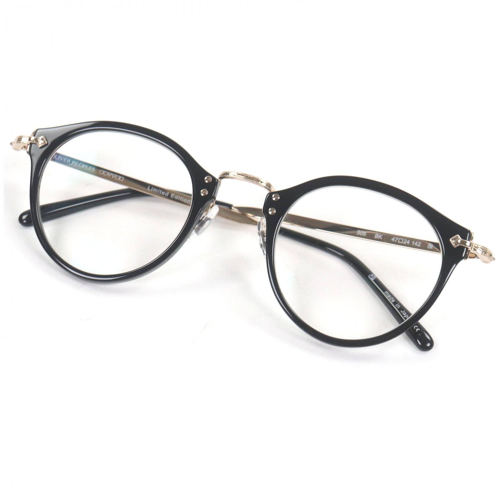 Безупречные очки OLIVER PEOPLES 505 Limited Edition Boston Frame черные мужские Б/У