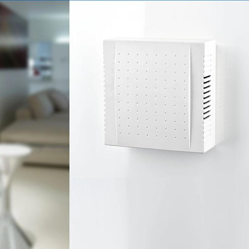 220V Wired Doorbell Din Don Hardware Doors Bells Hotels Doors Bell Panel Doorbells For Homes Offices Hotels 108x108x36mm