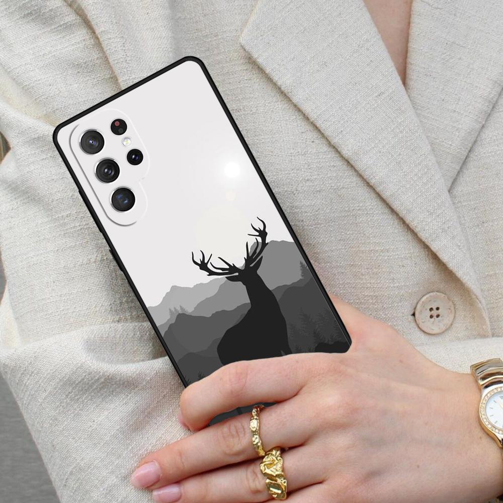 Animal Deer Art Cell Phone Case for Samsung Galaxy S26 Ultra S25 S24 S23 S22 S21 S20 Note10 Cover
