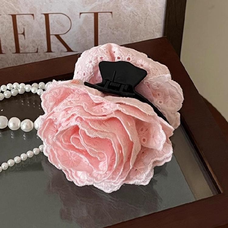 Spring Hair Barrettes Lace Flower Claw Clip Hair Clip Lady Hair Shaping Tool