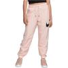 Nike Knitted Sweatpants Women's Pink Moderate Cuffed Pants DM6183-610