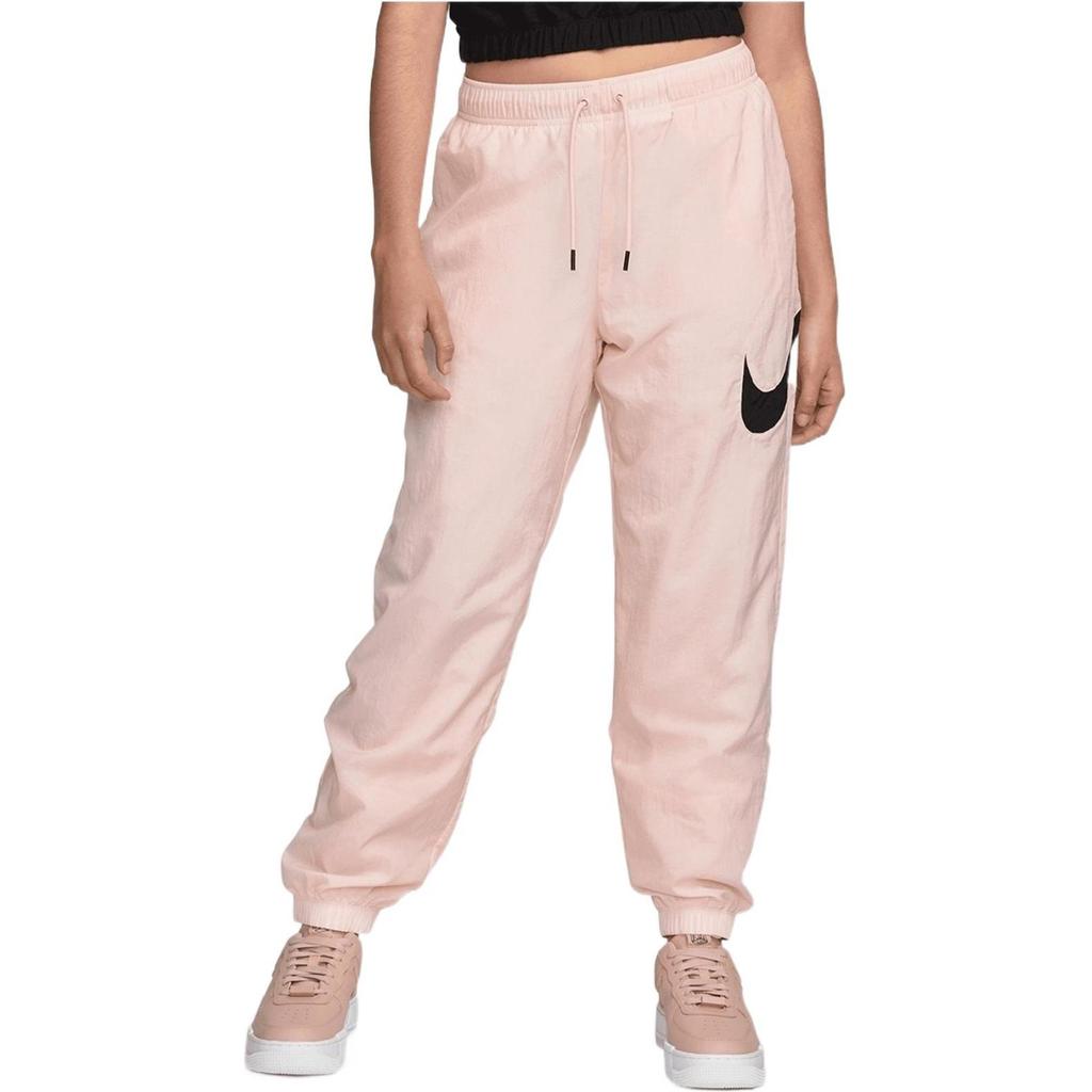 Nike Knitted Sweatpants Women's Pink Moderate Cuffed Pants DM6183-610