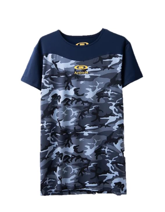 ActiveM Short Sleeve Undershirt (Navy, M)