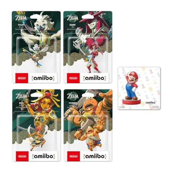 amiibo Rouge & amiibo Cid & amiibo Chuli & amiibo Yunbo [Tears of the Kingdom] (The Legend of Zelda Series) [Amazon.co.jp exclusive benefit] Original