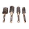 4pcs Professional Hair Brush Set Arc Form Hair Brush Round Brush for Blow Drying Curling Golden