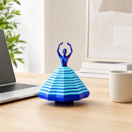 Ballet Dancer Fidget Toy, Spinning Ballerina Figurine, 3D Printed Stress Relief Toy for Office Home Desk Ballet Lovers Gift Anxiety Relief