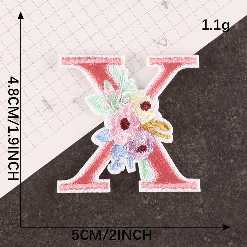 Embroidery Logo Cartoon Badge English Letter Patch Accessories Hand Account Diy Accessories Embroidery Sticker Cloth Sticker