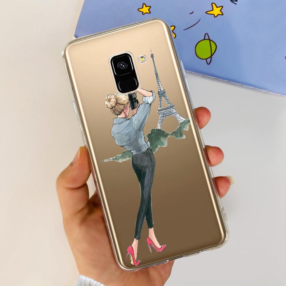For Samsung Galaxy A8 Plus 2018 Case SM-A730F Luxury Painted Cover Soft Silicone Phone Case For Samsung A8 2018 A530F A8+ Fundas