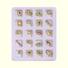 20Pcs/Box Nail Manicure Decor Gloss Three-dimensional Shining Art Sparkling DIY Faux Diamond Nail Alloy Decor