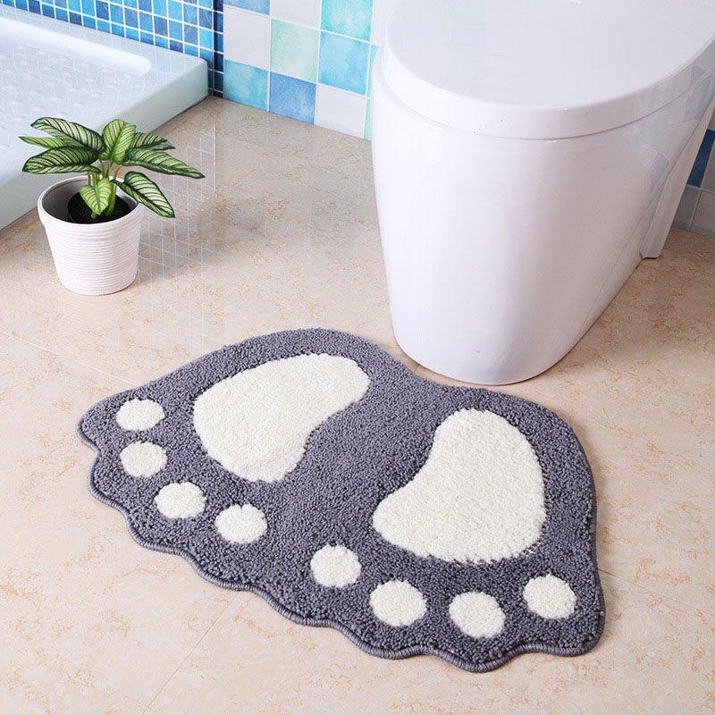 

Foot Absorbent Nonslip Shape Bath Bathroom Bedroom Floor Shower Soft Mat Rug