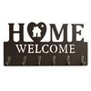6 Hooks Wall Mount Key Rack Nordic Style Wall Decorative Hook Key Storage Holder  Housewarming Gift