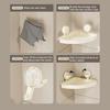 Bathroom Triangle Storage Shelf Strong Load-bearing Detachable Simple Installation Hollow Design Storage Organizer Tray