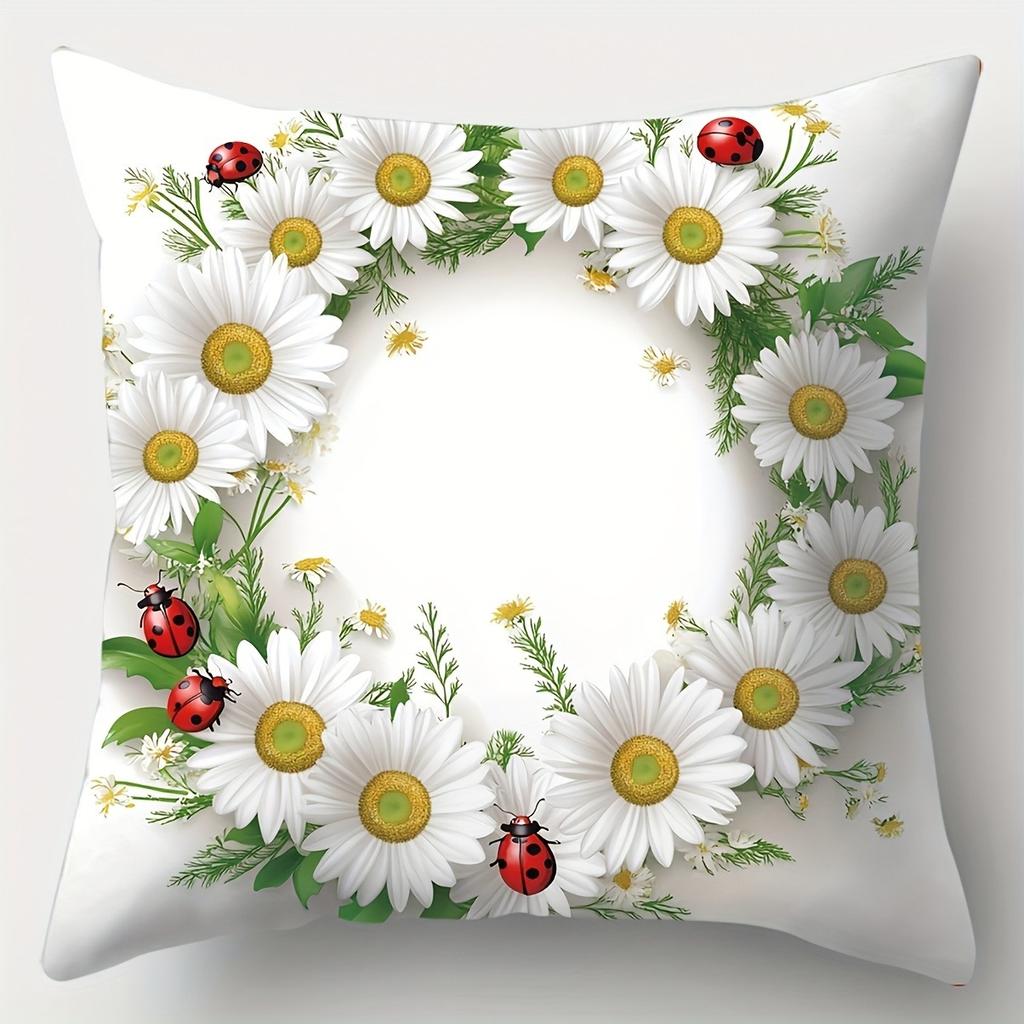 Ländliche Eleganz verstecken in Kissenbezügen Schlafzimmer Sofa Dekoration Polyester Kissenbezug mit Reißverschluss