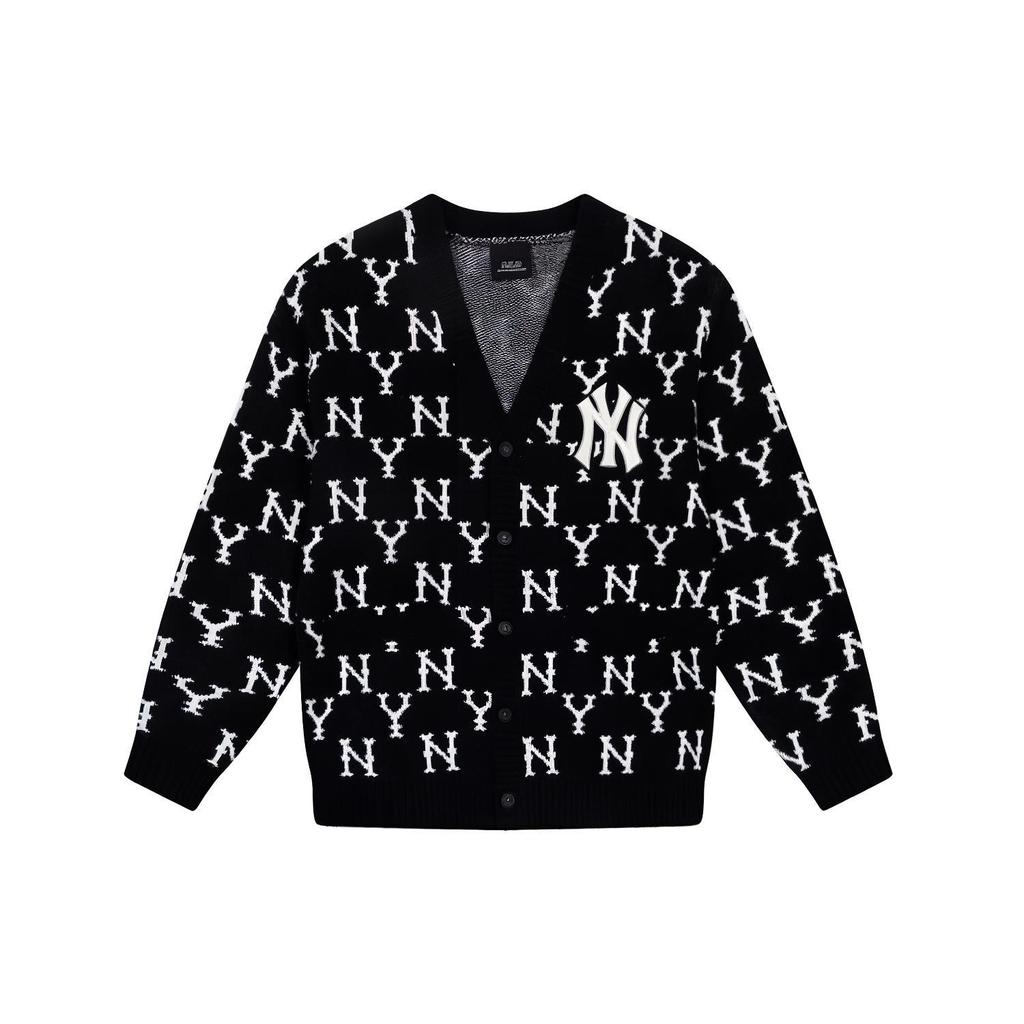 New MLB Old Flower Sweaters Unisex Black 31KTM1041-50L