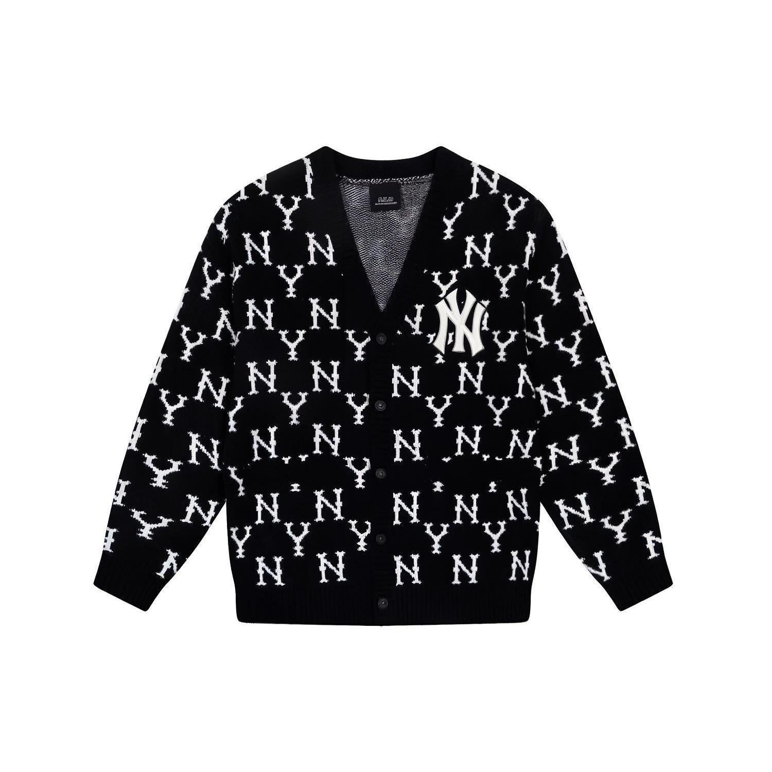 

New MLB Old Flower Sweaters Unisex Black 31KTM1041-50L S