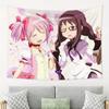 VIKAMA Anime Magisches Mädchen Wandteppich Cartoon Thema Wandbehang Schlafzimmer Wohnzimmer Anime Fan Dekoration