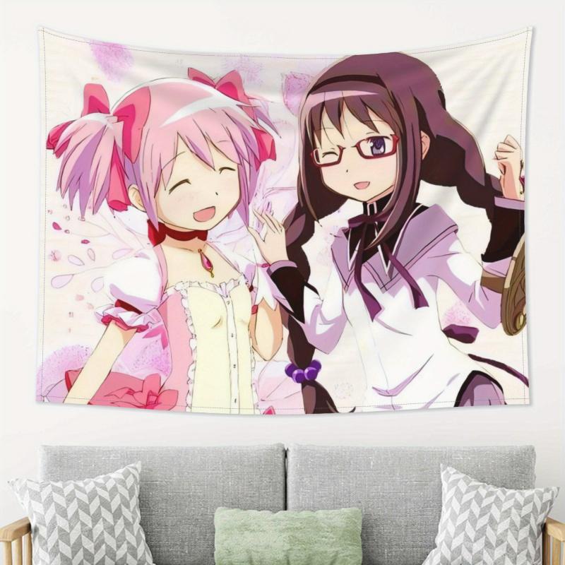 VIKAMA Puella Magi Madoka Magica tapestry bedroom dormitory anime wall hanging magical girl atmosphere home decoration