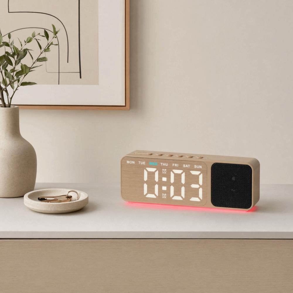 Time / Week / Date Display LED Digital Alarm Clock Dual Alarms Electronic Table Clock Home Decor