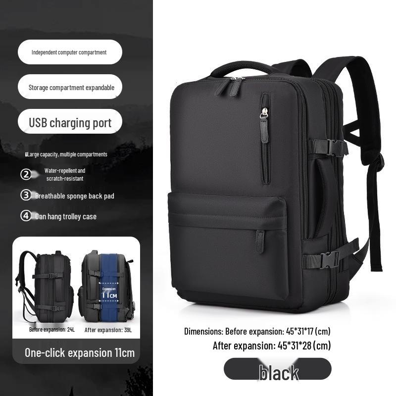 Lightweight Multi-functional Travel Backpack for Short Trips - Large Capacity for Men & Women