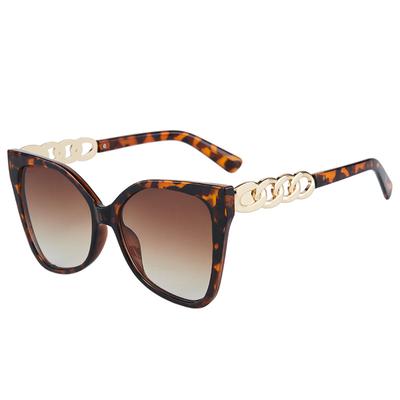 Occhiali da Sole alla Moda Cat Eye con Catena da Donna di Alta Gamma Versatili Occhiali da Sole Stile Street