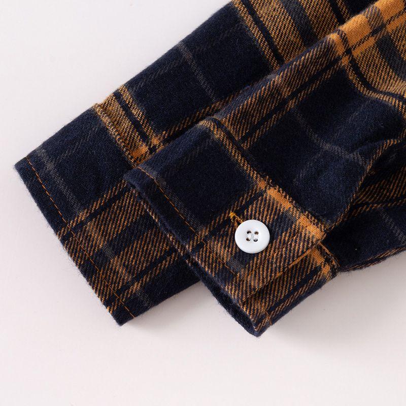 Spring and Autumn Boys' Pure Cotton Fake Two Pieces Long Sleeves T-shirt K-style Children Letters Kids Drop-Shoulder Sleeve Bottoming Shirt