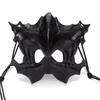 Halloween Halbgesichtsmaske - Schwarzer Tiger Yaksha Tengu Werwolf Cosplay