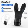 Soft Silicone Mouthpiece Replacement Bite Tabs Snorkel Respirator Mouthguard Comfortable Reusable Black White Easy Install Clean