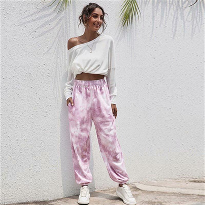 Sportswear Elastic Waist Loose Trousers 