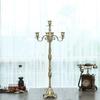 Luxury H65 /85/105cm 5lights Metal Candle Holders Tall Floor Candle Lantern Christmas Decorations For Home Decoration