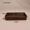 Hardness Rattan Wicker Woven Serving Baskets Handwoven 6 Styles Drain Chopstick Fork Spoon Holder Household Rattan Basket