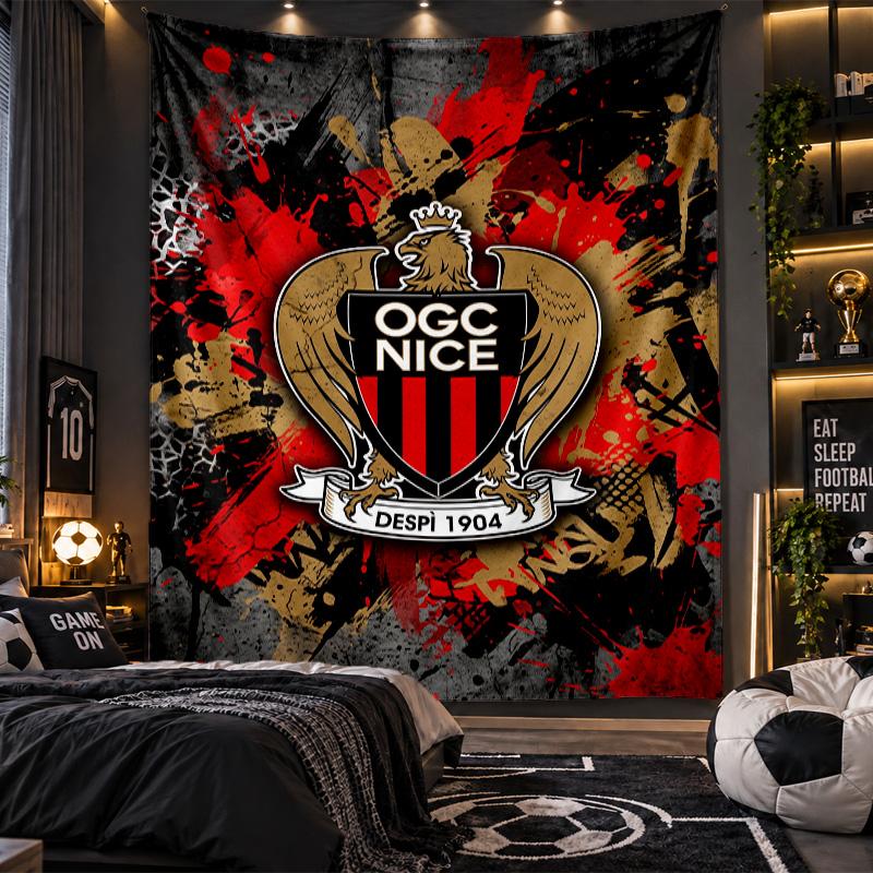 Wall Hanging Tapestry OGC Nice FC Print Cloth for Living Room Bedroom Home Decor