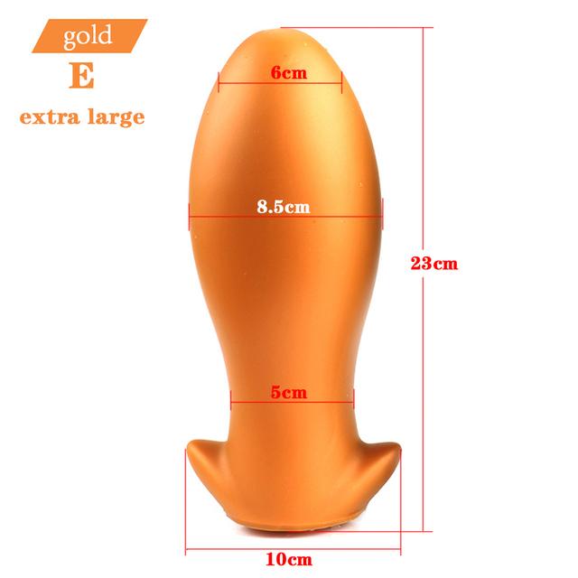 Soft Egg Butt Plug Big Anal Plug Silicone Anal Vaginal Dildo Plug Ball Prostate Anus Expander Erotic Anal Sex Toys For Woman Men