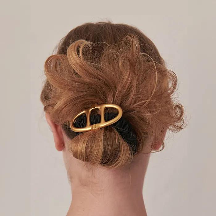 Black Double A Hair Scrunchie AAJE6F011BK