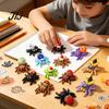 Hatching Spider Eggs 3D Printed Egg Set with 10Pcs Articulated Small Spiders, Movable Joint Unique Holiday Gifts Figurines, Halloween Fidget Toy, Kids