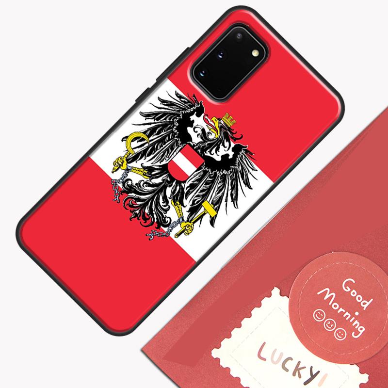 Austria Flag Phone Case For Samsung Galaxy S23 S26 Ultra S20 S21 S22 S24 S25 Plus S10 S25 FE Cover Shell