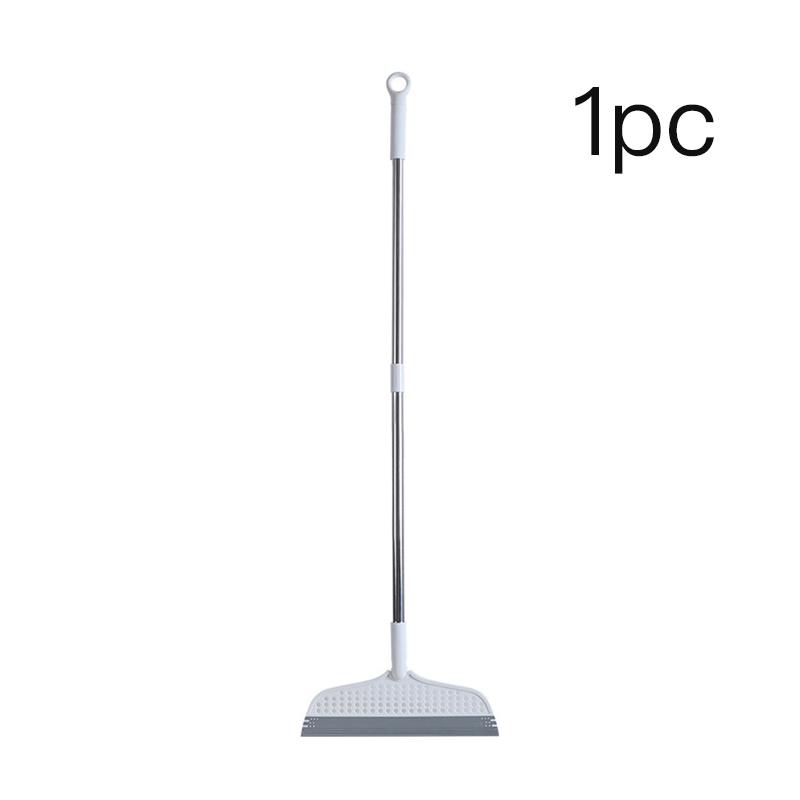 Magic Broom Long Pole Assembled Scraper For Sweeping Hair Bathroom Household Mop Broom