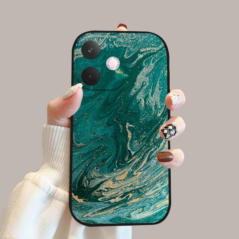 Dla Oppo A5 Pro 5G Miękkie Etui Kwiaty Moda Silikonowe TPU Zderzak Telefonu Pokrowiec Dla Oppo A 5 Pro 5G Urocze Ochronne Etui Fundas