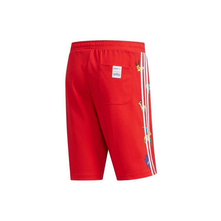 Adidas Neo X Pokémon Pikachu Print Shorts Men Bottoms Light-Crimson FM0323