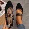 Flat Flying Weave Pointed Shallow Single Shoes Women's Breathable