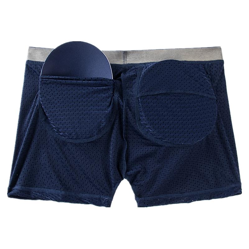Boxer JOCKMAIL Brand Breathable Mesh Men's Underwear Hip Pushers Underpants Fashion Padding Trunks Hip Lifting Sports Hip-lift Shorts