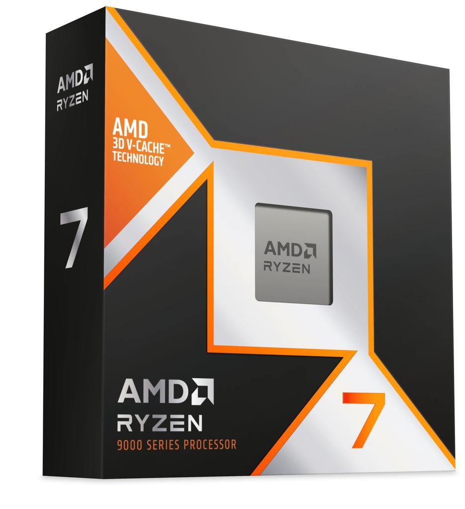 AMD Ryzen 7 9800X3D desktop 8-core, 16-thread processor.