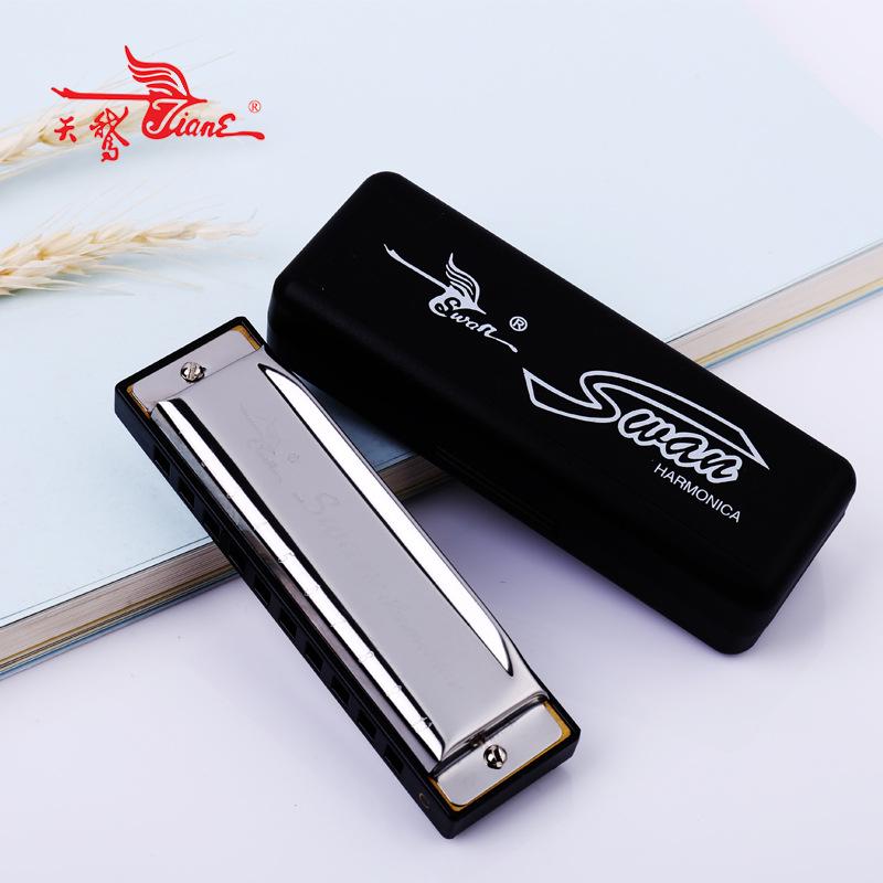 Harmonica Μπλουζ 10 Τρύπες Swan: Ιδανικό για Ενήλικες, Φοιτητές και Αρχάριους