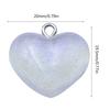 Glittering Heart Charm Heart Beads Sparkling Heart Accessories Resin Material Heart Charm Heart Pendant for DIY Jewelry