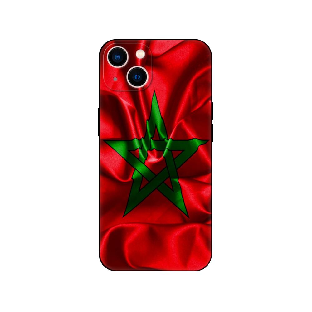 Black tpu Case For Samsung Galaxy A50 50S A30S A10 A01 A11 A21S A31 A41 A51 A71 Cover  Morocco flag Moroccan