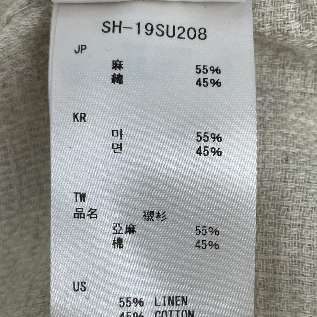 snowpeak Ivory linen cotton shirt tops S off whiteUsed