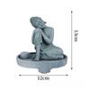 Antique Green Sandstone Buddha Statue: Zen Craftwork Water Feature for Home Decoration & Chinese Tea Pet Ornament.